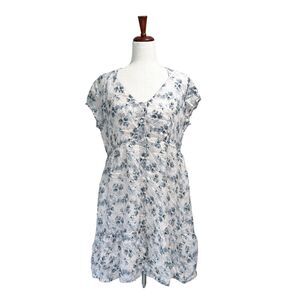 Reistor Women's Dress Medium Cottagecore Short Sleeve Boatneck Summer Floral (8)